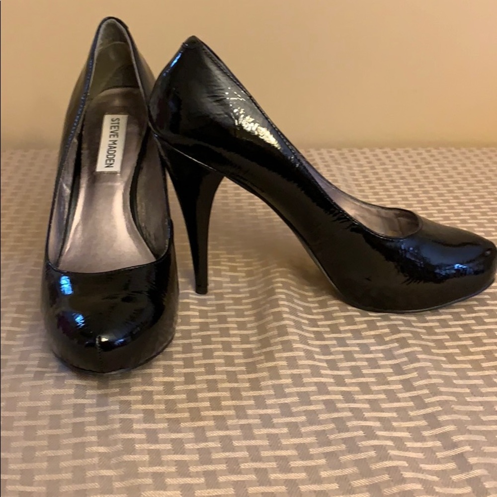 Black Patent Leather Heels